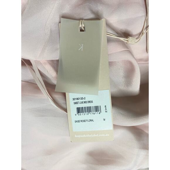 KEEPSAKE Sweet Love Chiffon Ruffle Asymmetrical Midi Dress US MEDIUM NWT - Picture 16 of 16